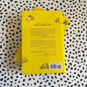 “The Dinner List” a Novel Book